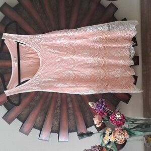Maurices Lace Tank Top - Soft Peach